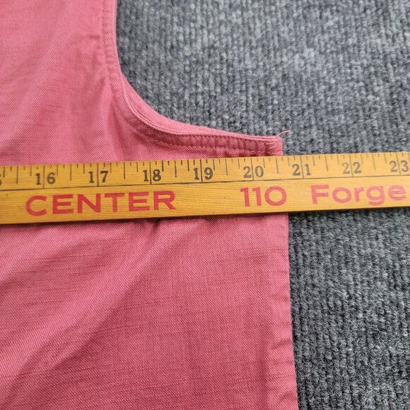 Baxter & Wells Womens Sleeveless Button-Down Shirt Vest XL Cotton Mauve Pink - Picture 7 of 8